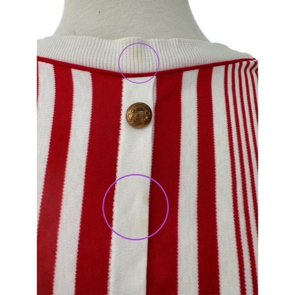 Vintage Aileen Too Red Stripe Short Sleeve Crewneck Tee | Size 1X - Picture 4 of 10